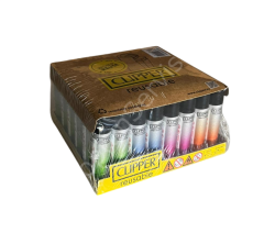 Clipper Micro Renkli Taşlı Çakmak 48 adet 1112