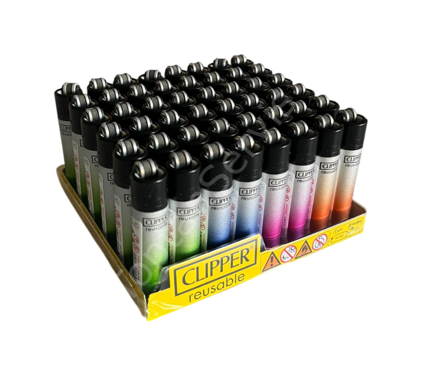 Clipper Micro Renkli Taşlı Çakmak 48 adet 1112