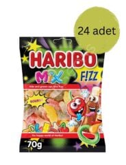 Haribo Fizz Mix Ekşi Jelibon 70 gr 24 Adet