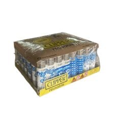 Clipper Pocket Nazar Boncuk Desenli Taşlı Çakmak 48 Adet 7041