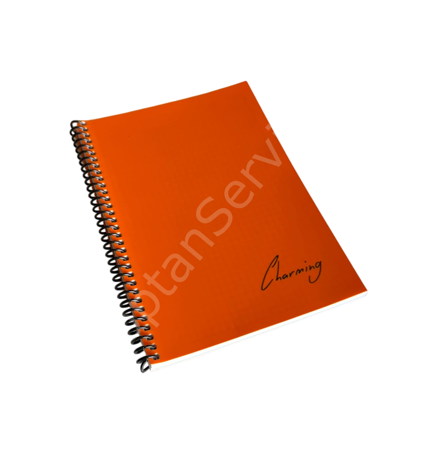 Tokaç A5 Defter Kareli 72 Yaprak Turuncu Renk 1 Adet