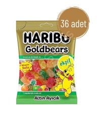 Haribo Ekşi Goldbears Altın Ayıcık Meyve Sulu Jelibon 70 gr 36 Adet