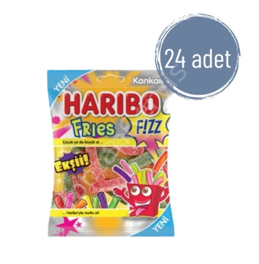 Haribo Fries Ekşi 70 gr 24 Adet
