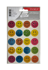 Stickers Tanex Renkli Gülen Yüz 1 Adet