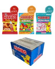 Haribo Karışık Yumuşak Şekerleme Jelibon 55 gr 48 Adett