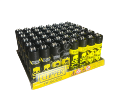 Clipper Pocket Zehir Desenli Taşlı Çakmak 48 Adet 1245