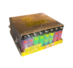 Clipper Pocket Taşlı Desenli Çakmak 48 Adet 6816