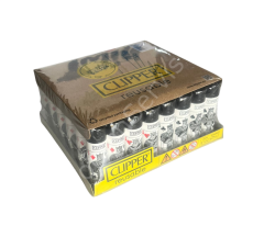Clipper Pocket İskambil Desenli Taşlı Çakmak 48 Adet 3316