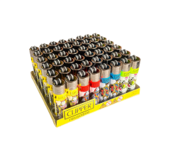 Clipper Pocket İskambil Desenli Taşlı Çakmak 48 Adet 3316