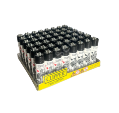 Clipper Pocket İskambil Desenli Taşlı Çakmak 48 Adet 3316