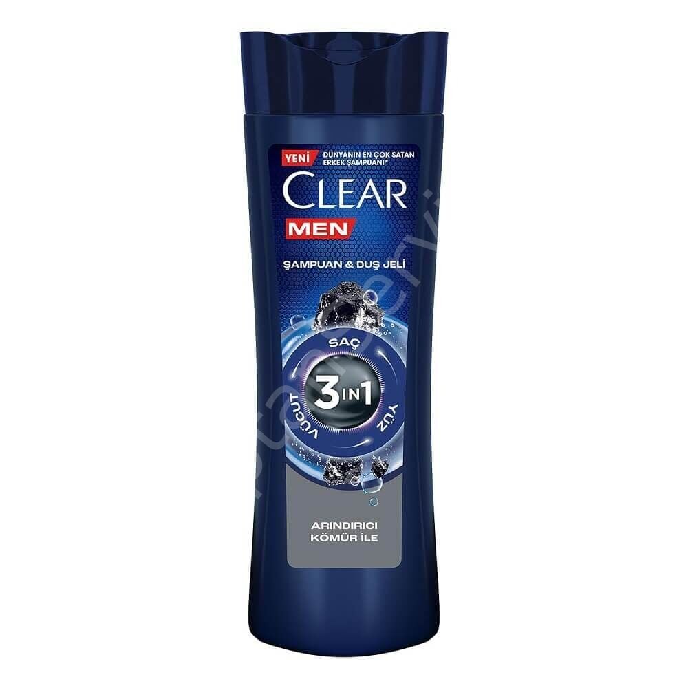 Clear Men 3'1 Arada Arındırıcı Kömür Etkili Şampuan 350 ml