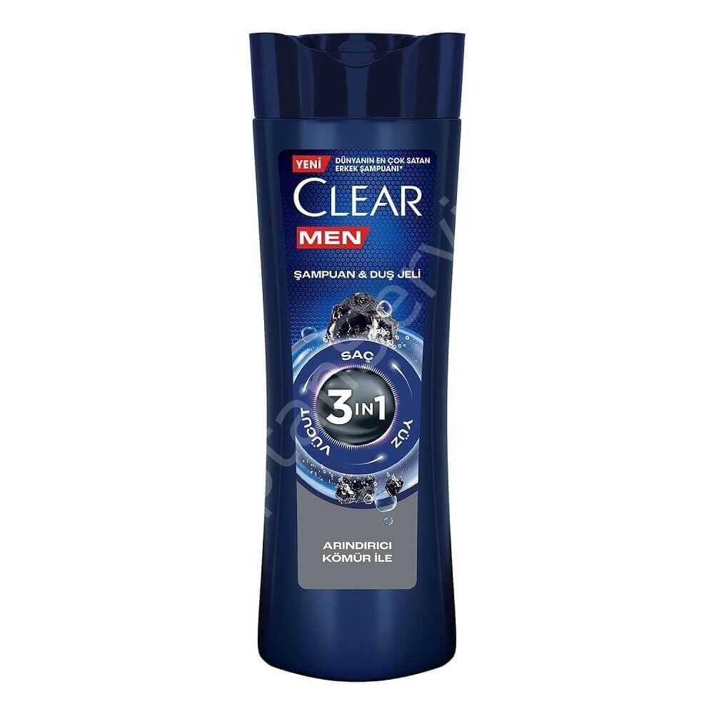 Clear Men 3'1 Arada Arındırıcı Kömür Etkili Şampuan 350 ml