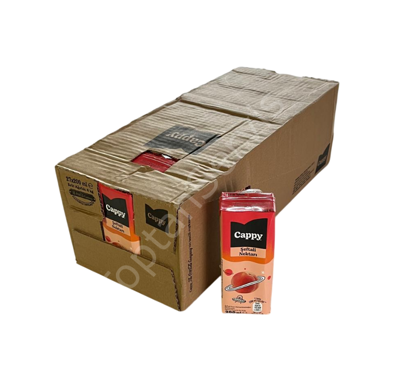 Cappy Şeftali Nektarı Meyve Suyu 200 ml 27 Adet