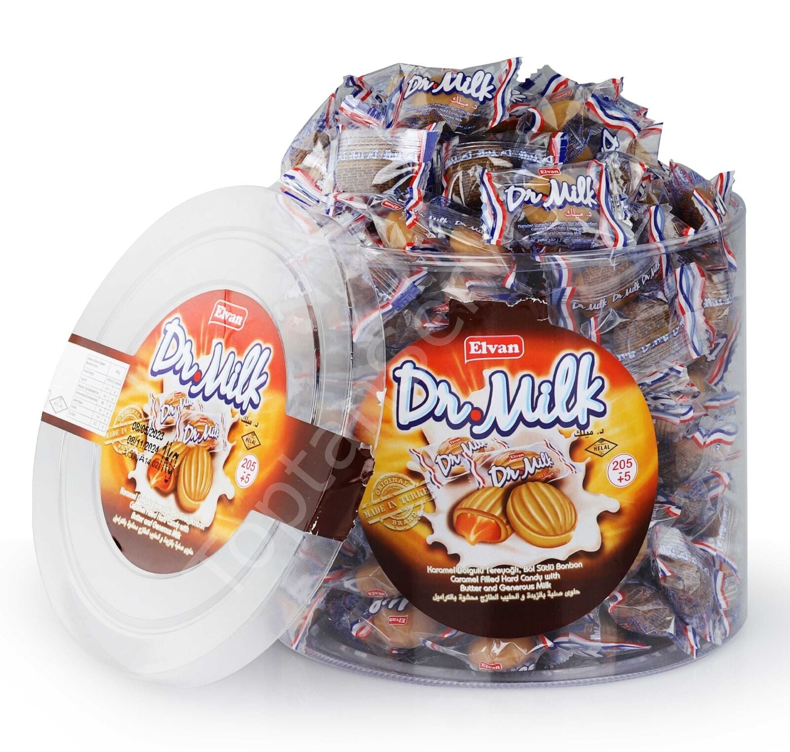 Elvan Dr.Milk Karamel Dolgulu Tereyağlı ve Bol Sütlü Şeker 1 Kg