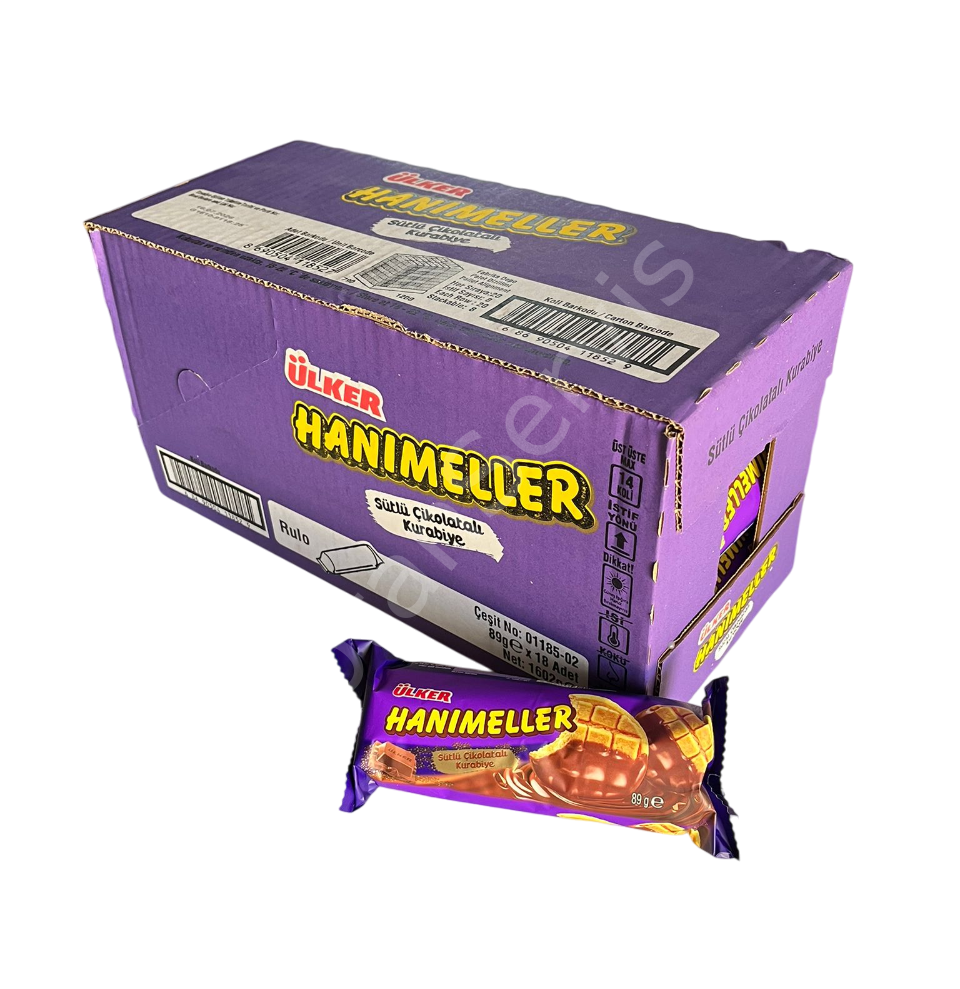 Ülker Hanımeller Sütlü Çikolatalı Kurabiye 89 gr 18 adet