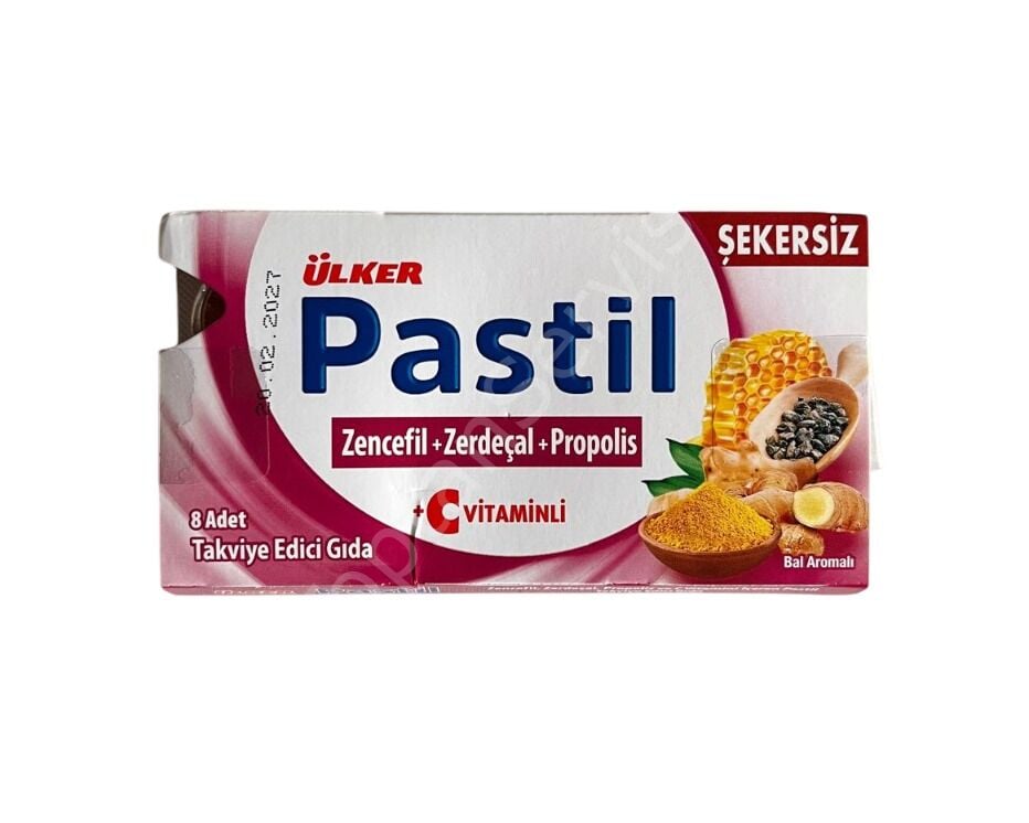 Ülker Pastil Zencefil Zerdeçal Propolis Aromalı 22,4 gr 12 Adet