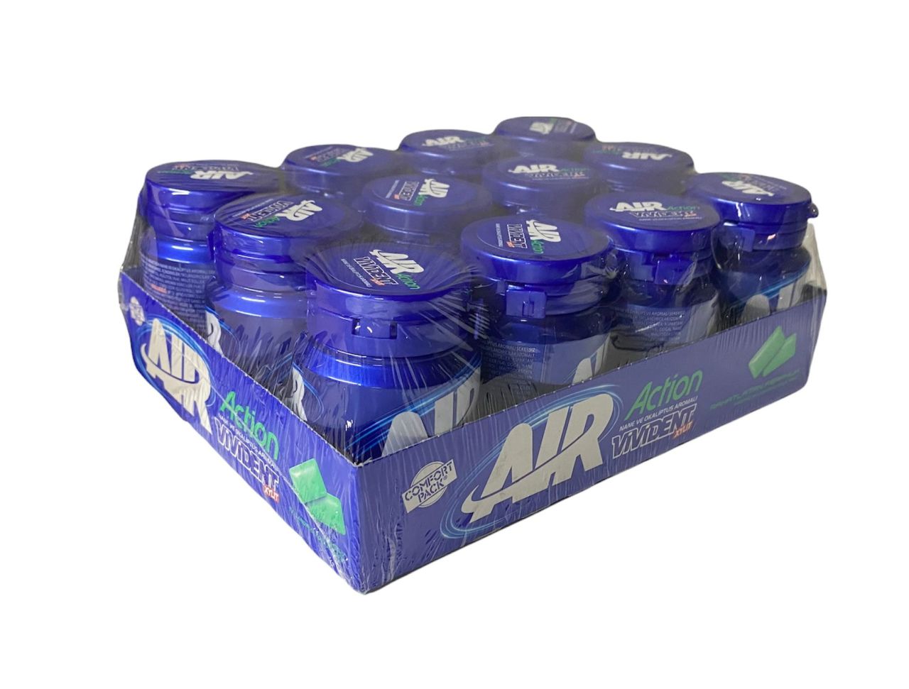 Vivident Comfort Air Action Nane Okaliptus Aromalı Draje Sakız 67 gr 12  Adet