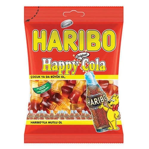 Haribo Happy Cola Kola Aromalı Jelibon 55 gr 1 Adet
